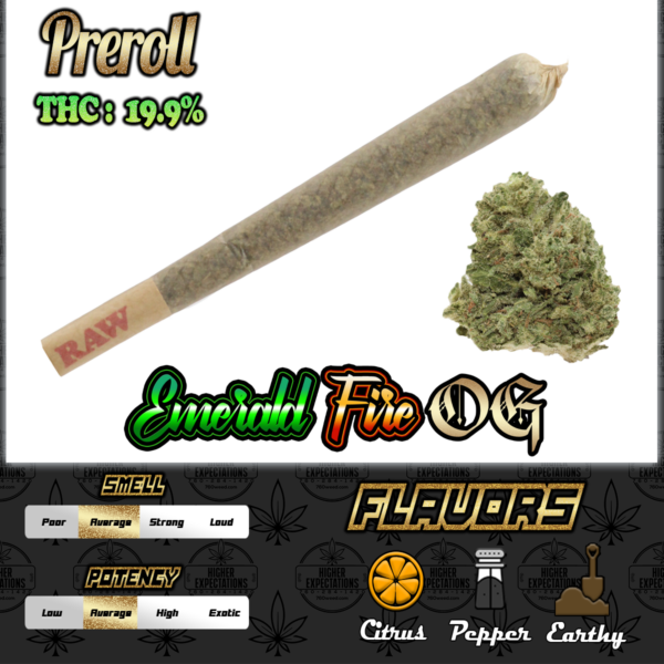 Emerald Fire OG Preroll 1G