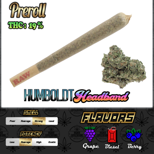 Humboldt Headband Preroll 1G