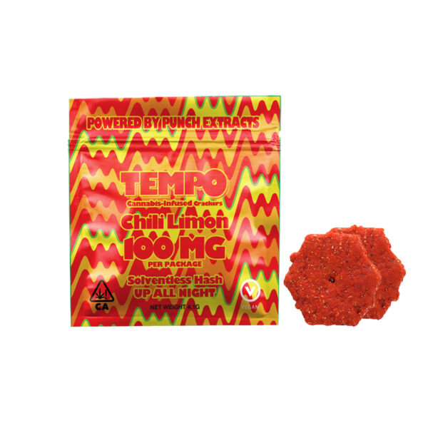 Tempo 100mg Sativa Chili Limon Hash Crackers 2ct.