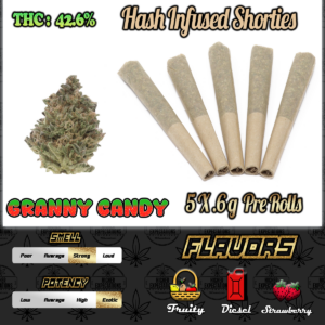 Granny Candy Hash Infused Shorties (5 Pack)