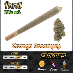Orange Cream Pop Preroll 1G