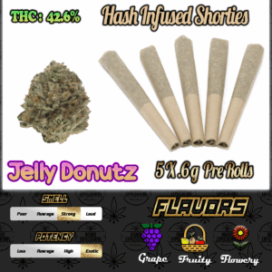 Jelly Donutz Hash Infused Shorties 5 Pack