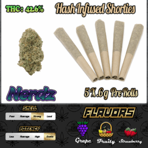Nerdz Hash Infused Shorties 5 Pack